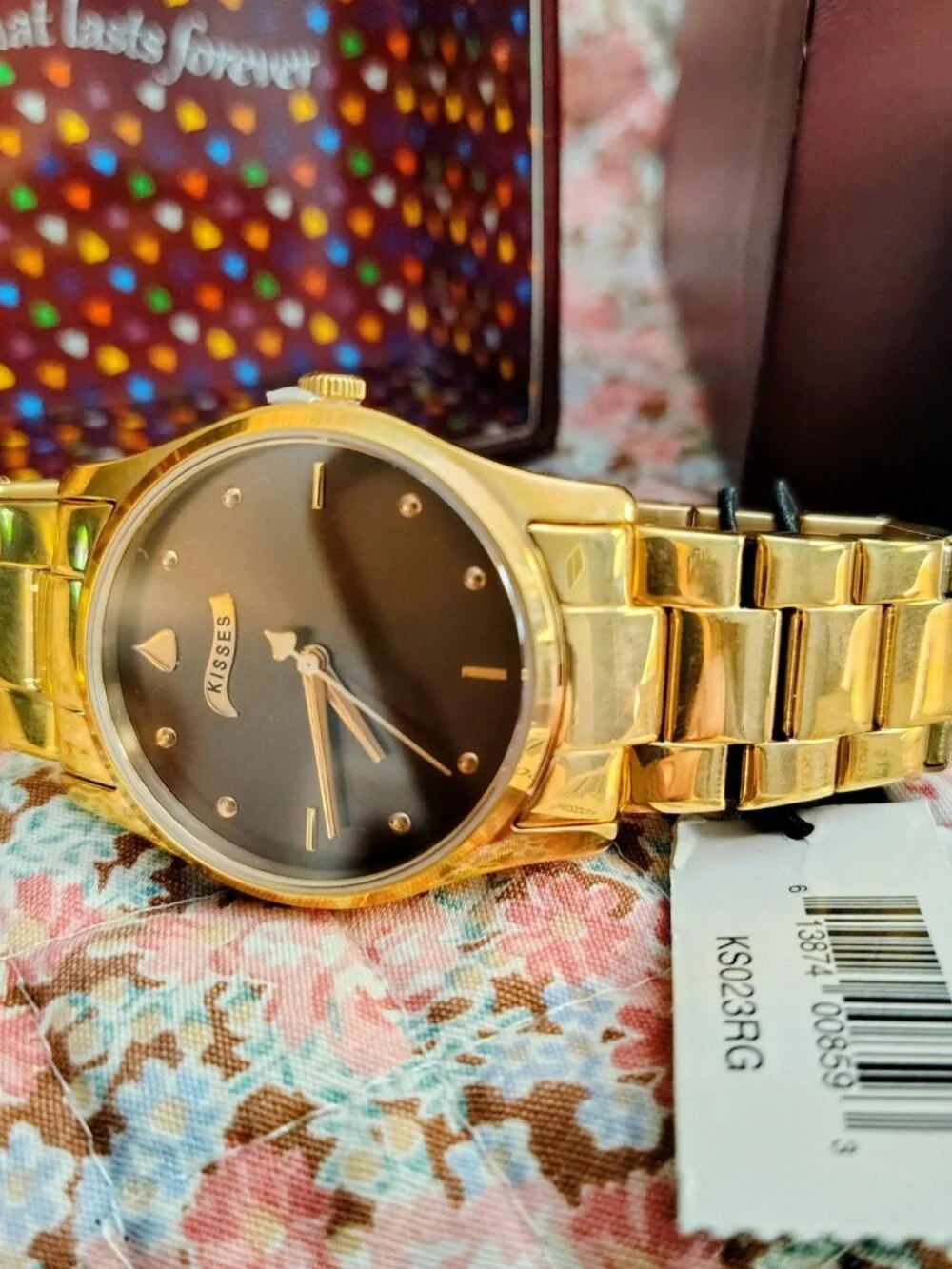 Hershey's Kisses Chocolate Gold Collectible Watch NWT NIB MSRP $100
